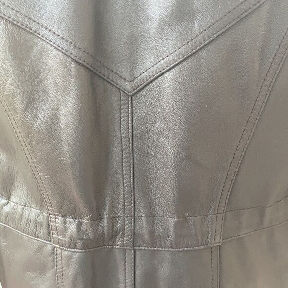 ColeBrook Long Line Genuine Leather Jacket Size S - Picture 9 of 15